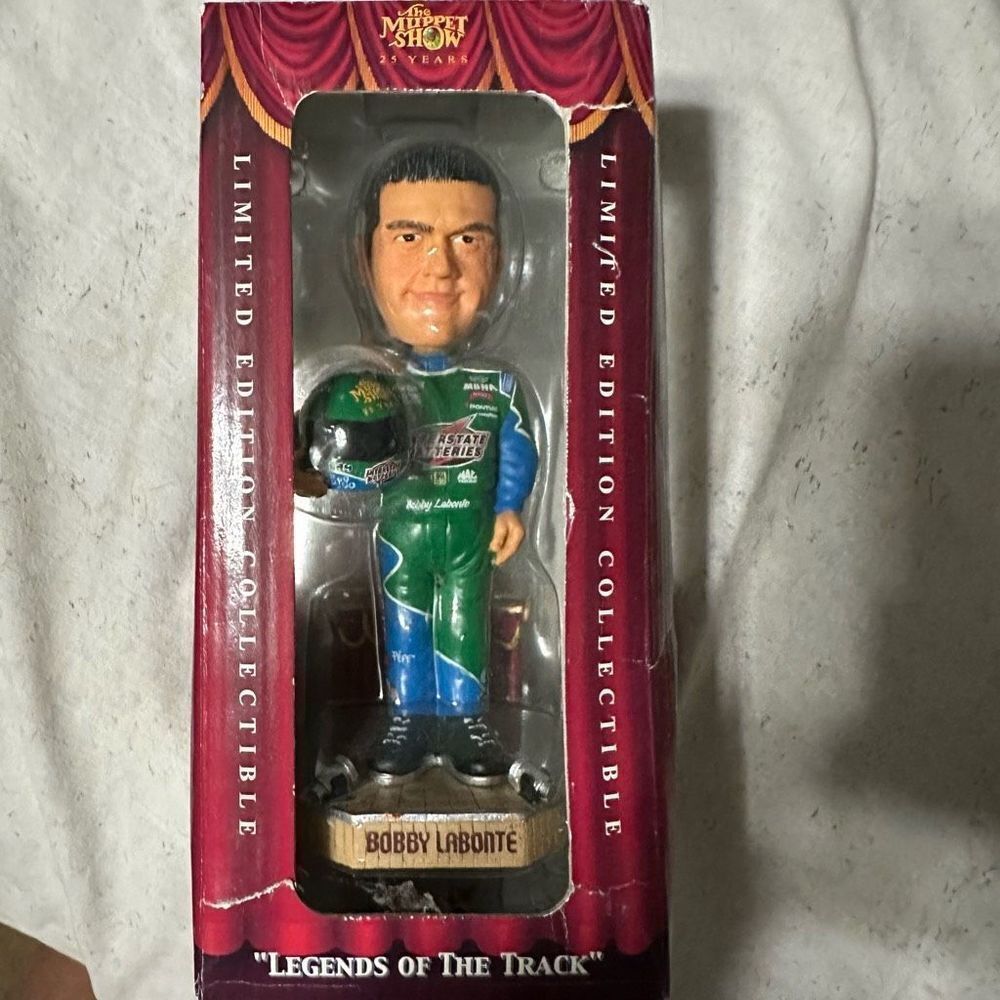NIB Limited BOBBY LABONTE INTERSTATE BOBBLEHEAD NASCAR LEGEND MUPPET SHOW
